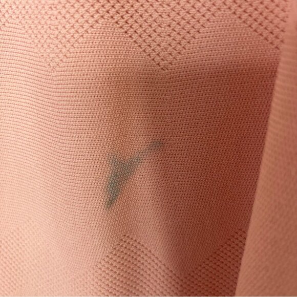 John + Jenn dress Peach Scalloped Mini Dress thick flattering fabric light - Picture 6 of 6